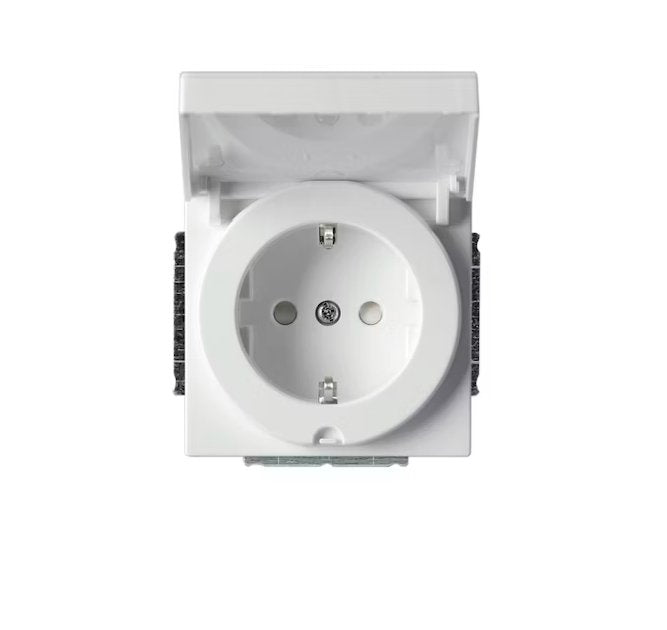 Pistorasia ABB Impressivo 1-osainen 16A IP21 UKJ 0x Valkoinen - KarelianStore