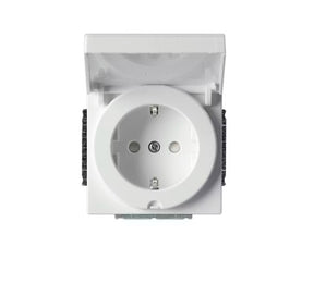 Pistorasia ABB Impressivo 1-osainen 16A IP21 UKJ 0x Valkoinen - KarelianStore