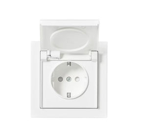 Pistorasia ABB impressivo 1-osainen 16A IP44 UPJ HL Mattavalkoinen - KarelianStore