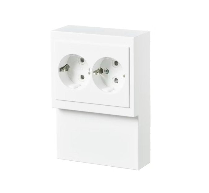 Pistorasia ABB Impressivo 2-osainen 16A IP21 PPJ HL Lista Mattavalkoinen - KarelianStore