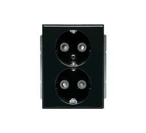 Pistorasia ABB Impressivo 2-osainen 16A IP21 UKJ HL Antrasiitti - KarelianStore