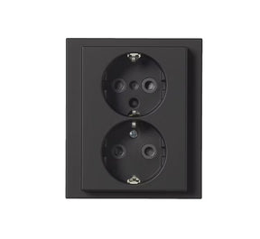 Pistorasia ABB Impressivo 2-osainen 16A IP21 UPJ Haaroitusliittimet Mattamusta - KarelianStore