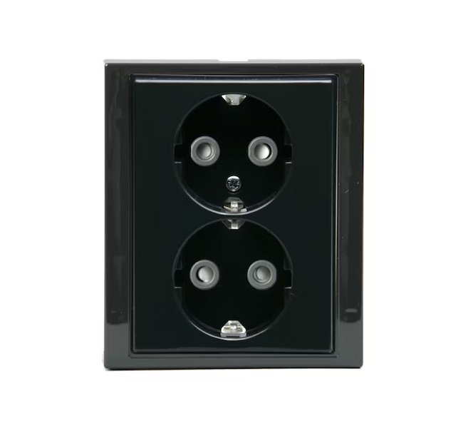 Pistorasia ABB Impressivo 2-osainen 16A IP21 UPJ HL Antrasiitti - KarelianStore