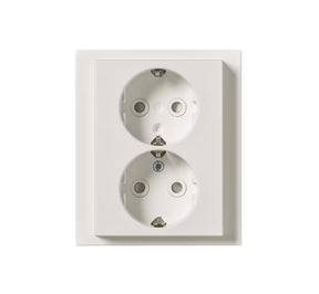 Pistorasia ABB Impressivo 2-osainen 16A IP21 UPJ HL Mattavalkoinen - KarelianStore