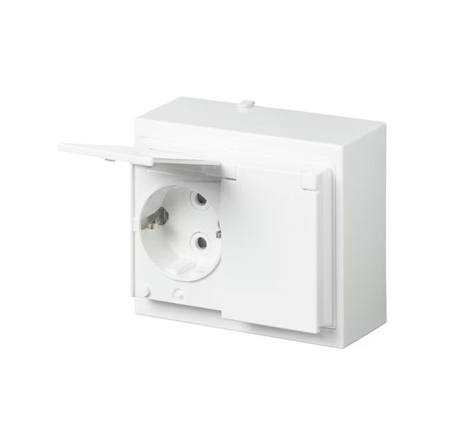 Pistorasia ABB Impressivo 2-osainen 16A IP44 PPJ 1x Valkoinen - KarelianStore