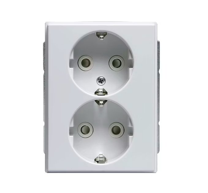 Pistorasia ABB Impressivo 2-osainen 302E-84P Valkoinen 10 kpl - KarelianStore