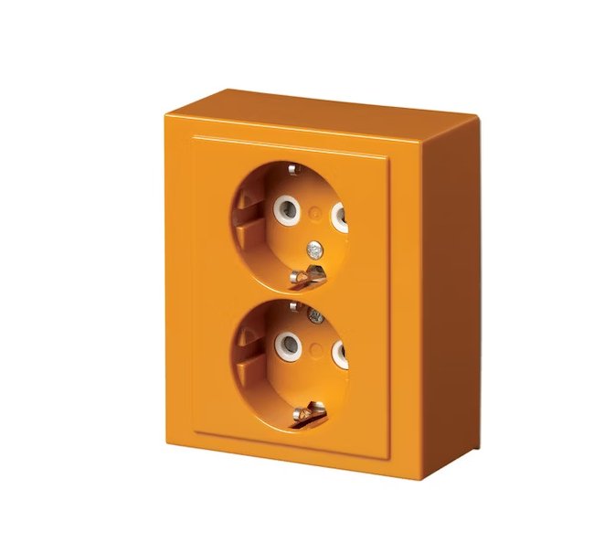 Pistorasia ABB Impressivo 2-osainen IP21 PPJ HL Oranssi - KarelianStore