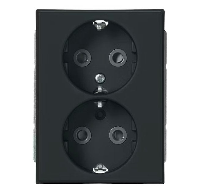 Pistorasia ABB Impressivo 2-osainen Uppo 302E-885P Mattamusta 10 kpl - KarelianStore