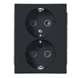 Pistorasia ABB Impressivo 2-osainen Uppo 302E-885P Mattamusta 10 kpl - KarelianStore