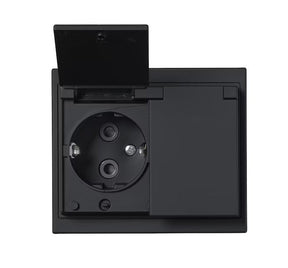 Pistorasia ABB Impressivo 2-osainen Uppo IP44 302EUJW-885P 10 kpl - KarelianStore