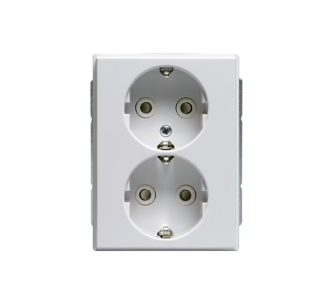 Pistorasia ABB Impressivo 2s 16A IP21 UKJ HL Valkoinen 100 kpl - KarelianStore