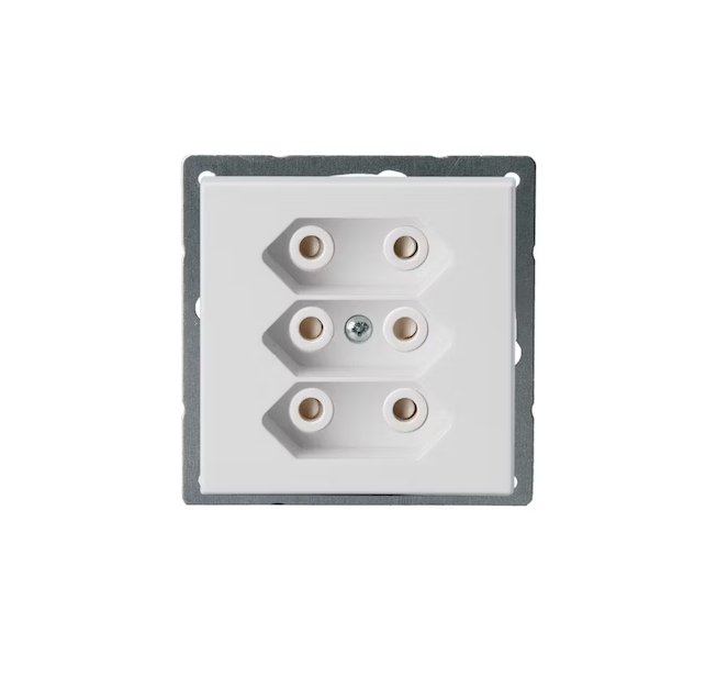 Pistorasia ABB Impressivo 3E 2.5A IP21 UKJ 2x Mattavalkoinen - KarelianStore