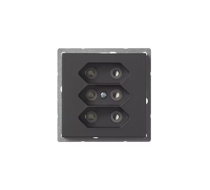 Pistorasia ABB Impressivo 3E 2.5A IP21 UKJ 2x Musta - KarelianStore