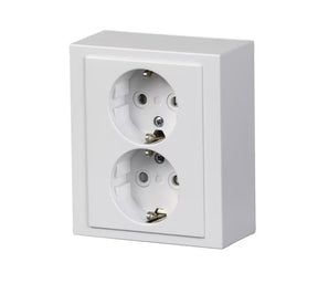 Pistorasia ABB Impressivo Pinta 2-osainen 402EA-84P Valkoinen 10 KPL - KarelianStore