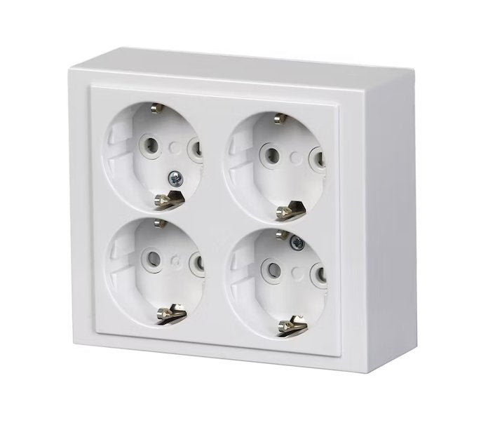 Pistorasia ABB Impressivo Pinta 4-osainen 404EA-84P Valkoinen 10 KPL - KarelianStore