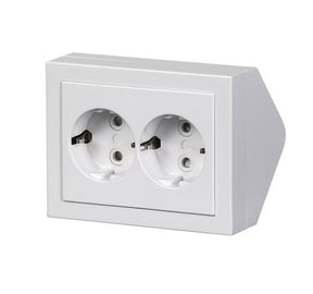 Pistorasia ABB Impressivo Pinta Kulma 2-osainen 402EE-84P Valkoinen 10 KPL - KarelianStore