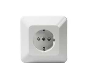 Pistorasia ABB Jussi 1-osainen 16A IP21 UPR 0x Valkoinen - KarelianStore