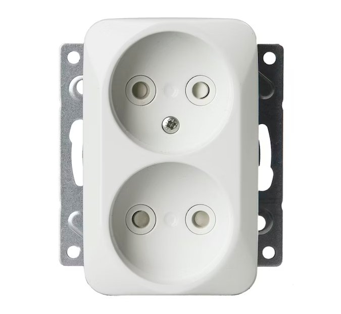 Pistorasia ABB Jussi 2n 16A IP20 UKJ HL Valkoinen - KarelianStore