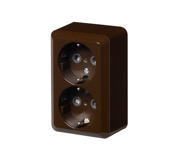 Pistorasia ABB Jussi Pinta 2-osainen 402EA-01P Ruskea 5 kpl - KarelianStore