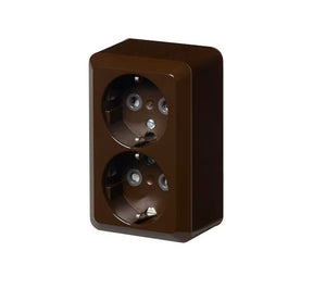 Pistorasia ABB Jussi Pinta 2-osainen 402EA-01P Ruskea 5 kpl - KarelianStore