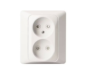 Pistorasia ABB Jussi Uppo 2-osainen 0-LK+Kehys 302UJP 10 kpl - KarelianStore