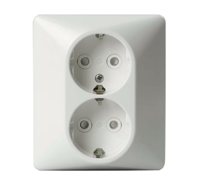 Pistorasia ABB Jussi Uppo 2-osainen + Kehys 302EUJP 10 kpl - KarelianStore