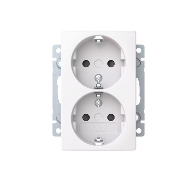 Pistorasia ABB Saga 2S 16A IP21 UPJ HL 50kpl - KarelianStore