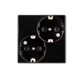 Pistorasia Ensto Intro 2-osainen Keskiölevyllä Musta - KarelianStore