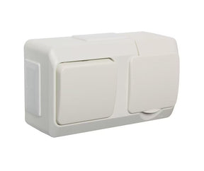 Pistorasia ja Kytkin Schneider Electric Artic IP44 Valkoinen - KarelianStore