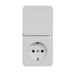 Pistorasia + Kytkin Schneider Electric Exxact IP21 PPJ Valkoinen - KarelianStore