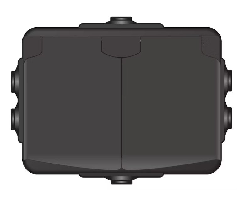 Pistorasia Onnline 2-osainen 16A 250V IP44 PPR 0x Musta - KarelianStore