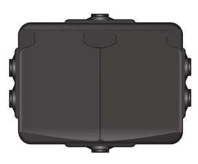 Pistorasia Onnline 2-osainen 16A 250V IP44 PPR 0x Musta - KarelianStore