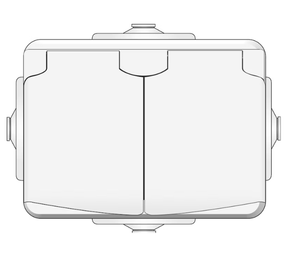 Pistorasia Onnline 2-osainen 16A 250V IP44 PPR 0x Valkoinen - KarelianStore