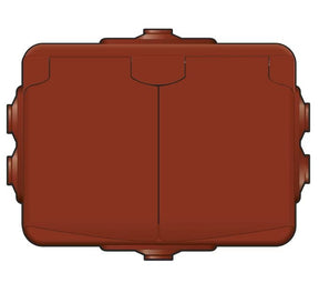 Pistorasia Onnline Pinta 2-osainen 16A 250V IP44 PPR 0x Punamulta - KarelianStore