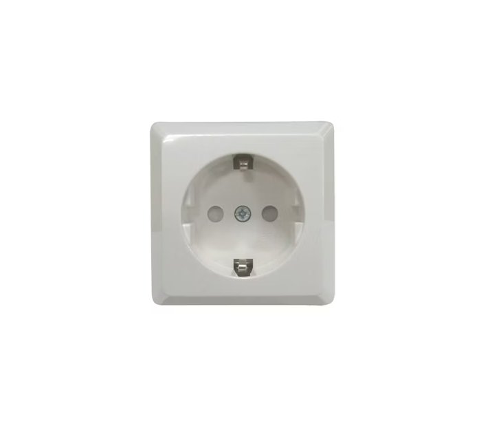 Pistorasia Opal Pinta 1-osainen 16A 250V IP20 PPR Valkoinen 5 kpl - KarelianStore