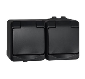 Pistorasia Opal Pinta 2-osainen IP44 PPR Musta - KarelianStore