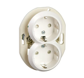 Pistorasia Schneider Electric 2-osainen 16A 230V IP21 Valkoinen - KarelianStore