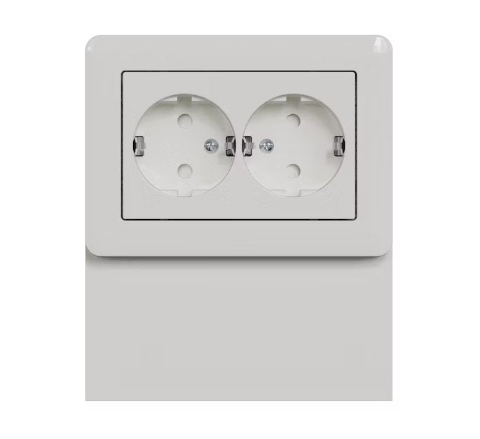 Pistorasia Schneider Electric 2-osainen 16A IP21 PPJ Lista Valkoinen - KarelianStore