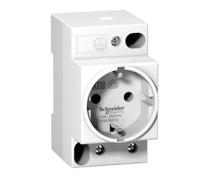Pistorasia Schneider Electric Acti9 Shucko 16A Valkoinen DIN - KarelianStore