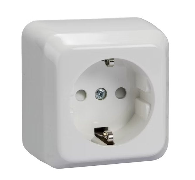 Pistorasia Schneider Electric Artic 1-osainen 16A IP21 PPR 0x Valkoinen - KarelianStore