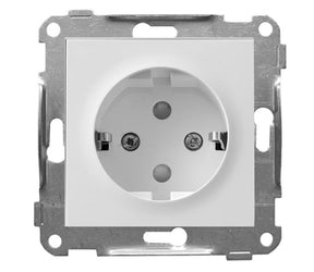 Pistorasia Schneider Electric Elko Plus 1-osainen IP20 UKJ Valkoinen - KarelianStore