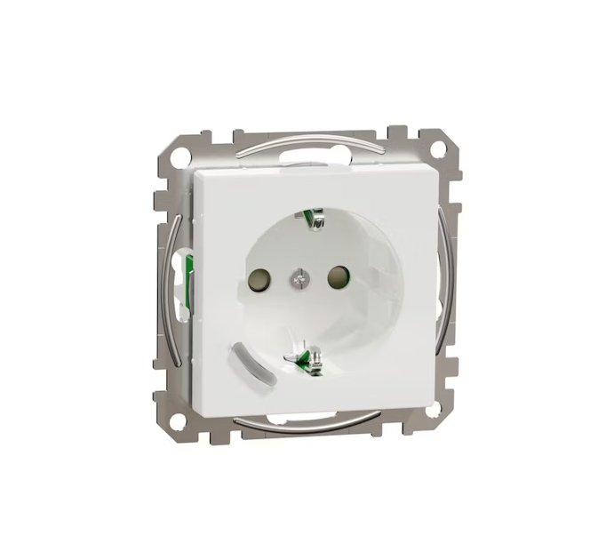 Pistorasia Schneider Electric Exxact 1-osainen 16A IP20 Zigbee Valkoinen - KarelianStore
