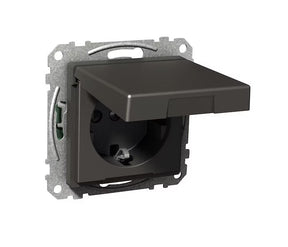 Pistorasia Schneider Electric Exxact 1-osainen 16A IP21 0x UKJ Kansi Antrasiitti - KarelianStore