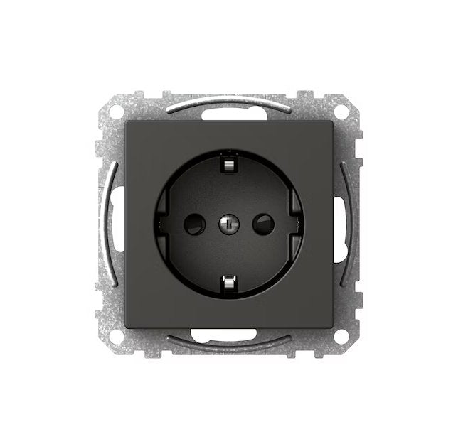 Pistorasia Schneider Electric Exxact 1-osainen 16A IP21 9x UKJ Antrasiitti - KarelianStore