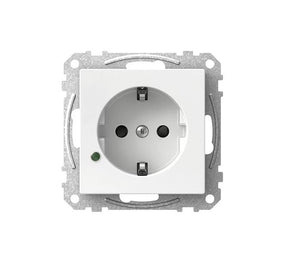 Pistorasia Schneider Electric Exxact 1-osainen 16A IP21 UKJ LED Valkoinen - KarelianStore