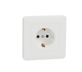 Pistorasia Schneider Electric Exxact 1-osainen 16A IP21 UPJ Valkoinen 10 kpl - KarelianStore