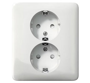 Pistorasia Schneider Electric Exxact 2-osainen 16A IP21 0x UPJ Valkoinen 10 kpl - KarelianStore