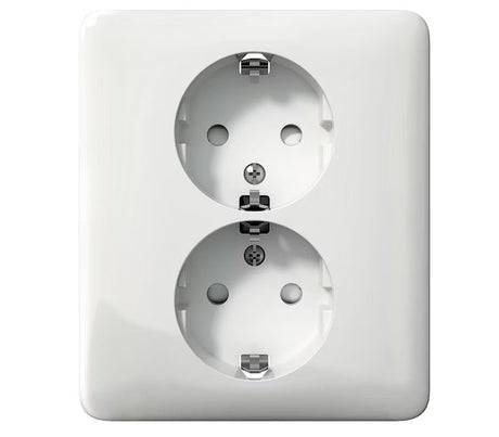 Pistorasia Schneider Electric Exxact 2-osainen 16A IP21 2x UPJ Valkoinen - KarelianStore