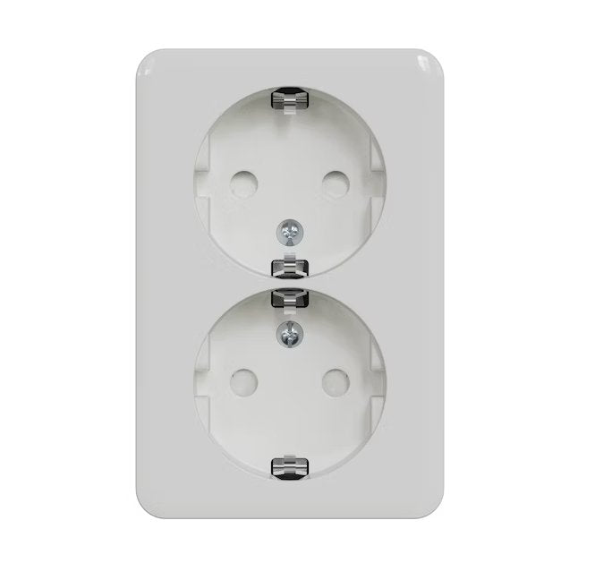 Pistorasia Schneider Electric Exxact 2-osainen 16A IP21 PPR 2x Valkoinen 10 kpl - KarelianStore