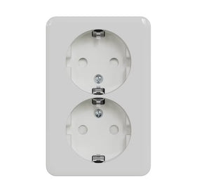 Pistorasia Schneider Electric Exxact 2-osainen 16A IP21 PPR 2x Valkoinen 10 kpl - KarelianStore